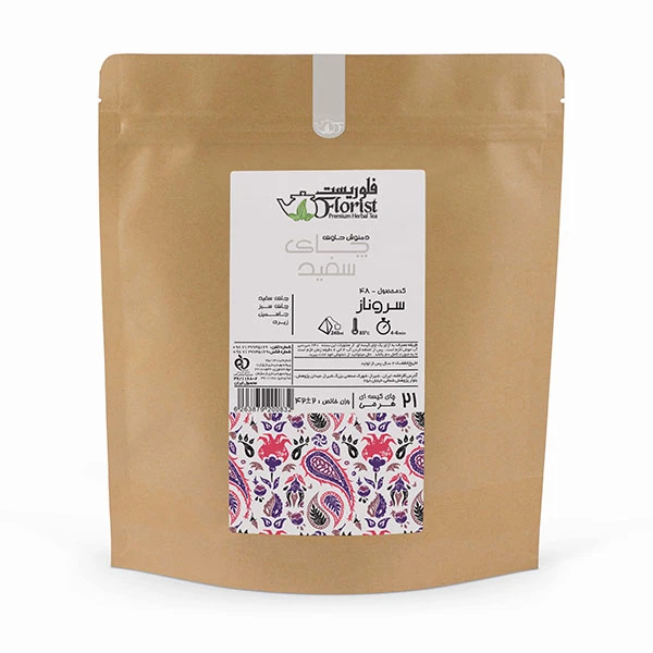 دمنوش کیسه ای هرمی لاغری سروناز فلوریست بسته 21 عددی