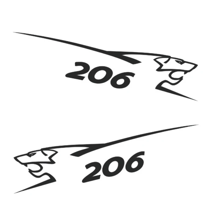 برچسب بدنه خودرو کد S229b سایز 20x5 بسته 2 عددی