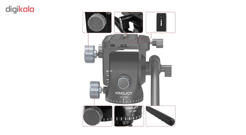 سه پایه فیلمبرداری کینگ جوی مدل VT-1600