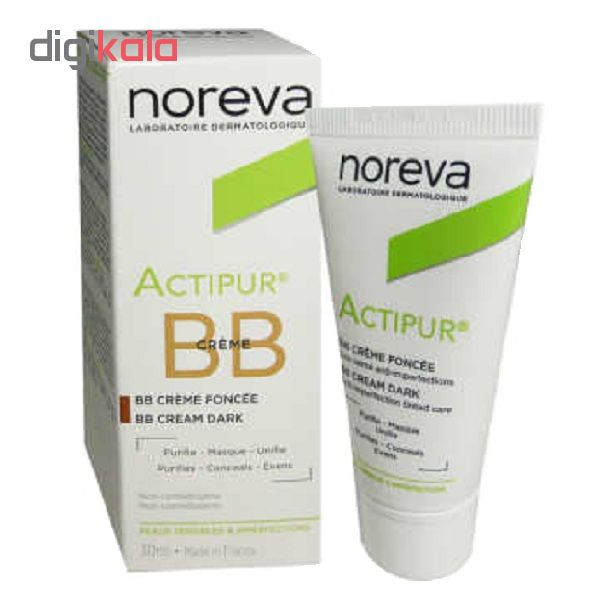 کرم ضد جوش نوروا سری actipure bb cream مدل Dark حجم 30 میلی لیتر