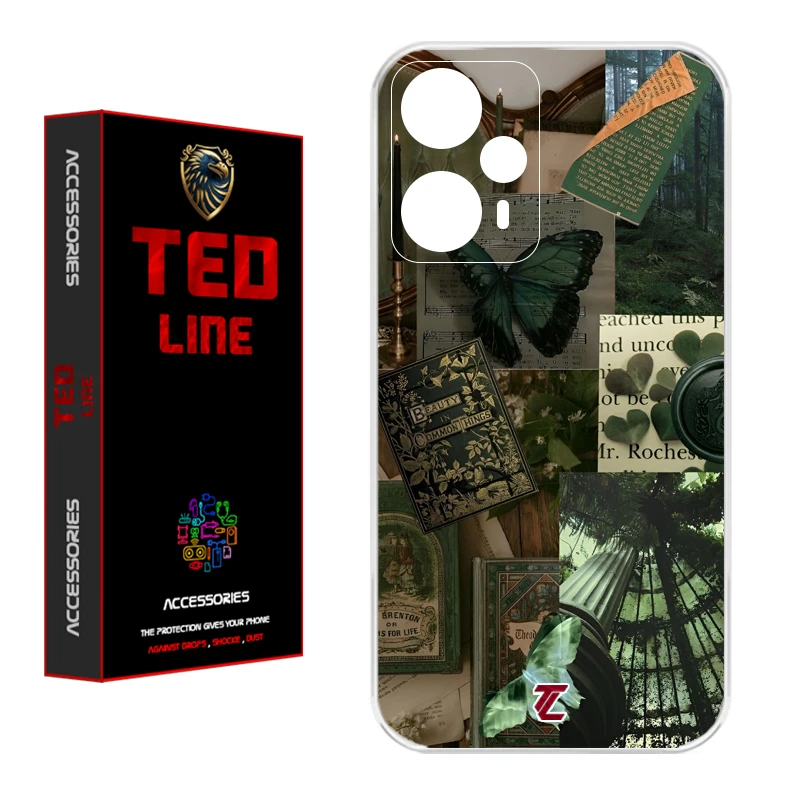 کاور تد لاین طرح کلاژ هنری کد 1118 مناسب برای گوشی موبایل شیائومی Poco F5