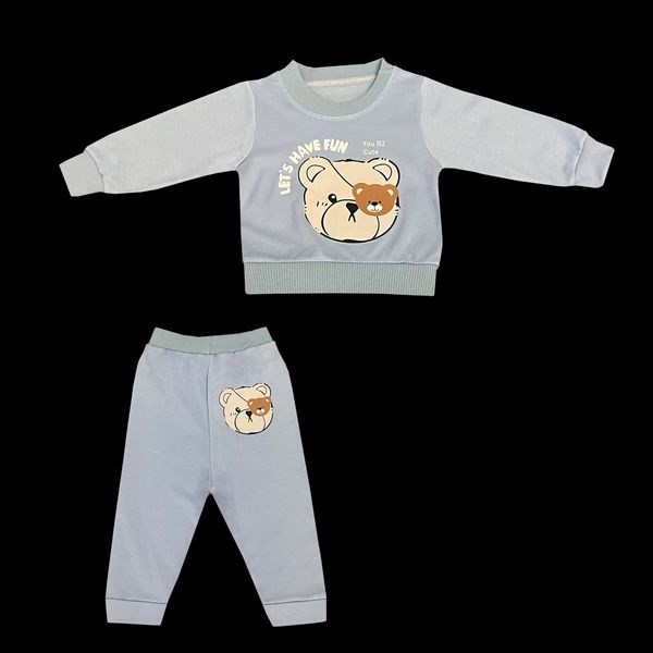 ست سویشرت و شلوار راحتی پسرانه مدل baby bear