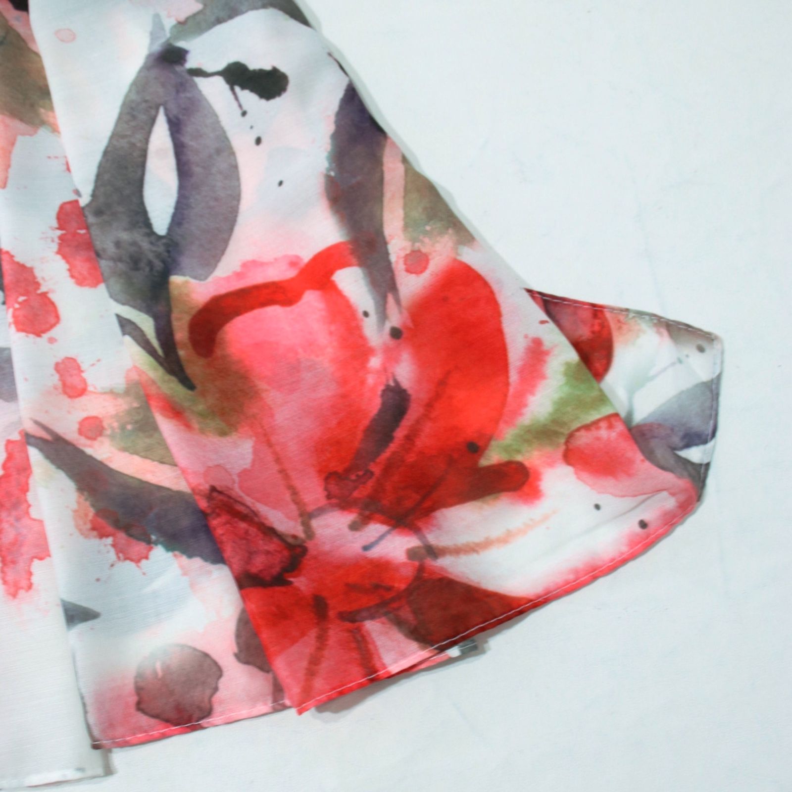 شال زنانه مدل نخی مزونی طرح بهار کد 2355 - - 11