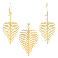 نیم ست طلا 18 عیار زنانه مدل DS14