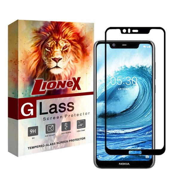 محافظ صفحه نمایش 5D لایونکس مدل USS مناسب برای گوشی موبایل نوکیا 5.1 پلاس / X5 محافظ صفحه نمایش 5D لایونکس مدل USS مناسب برای گوشی موبایل نوکیا 5.1 پلاس / X5