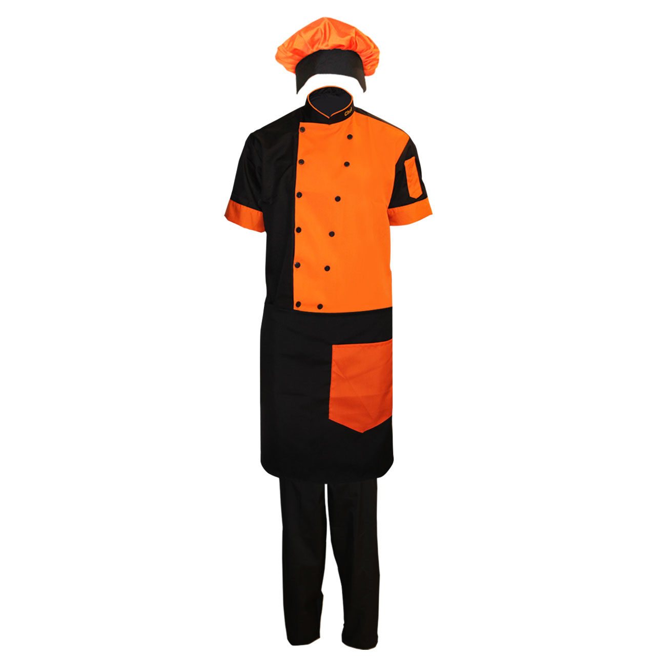 لباس کار مدل چف IGD Set رنگ نارنجی