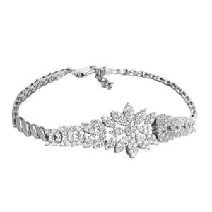 دستبند نقره زنانه مدوکلاس کد 180386