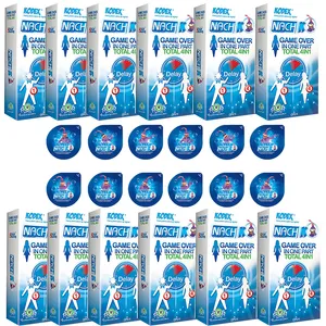 کاندوم ناچ کدکس مدل GAME OVER TOTAL مجموعه 12 عددی به همراه کاندوم ناچ کدکس مدل بلیسر بسته 12 عددی