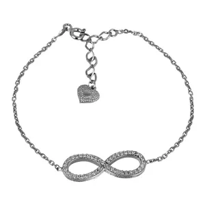 دستبند نقره زنانه مدوکلاس کد 180395