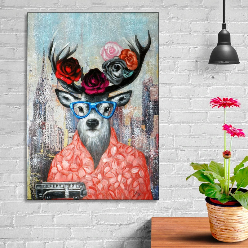 تابلو شاسی گالری استاربوی طرح گوزن مدل هنری 141