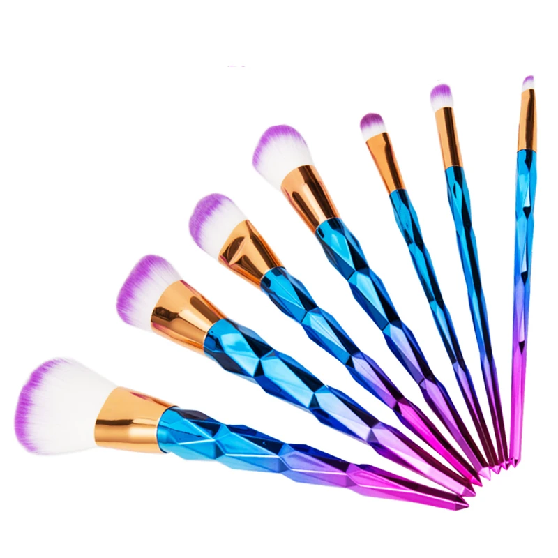 ست برس آرایشی مدل Unicorn Makeup Brushes-1 مجموعه 7 عددی