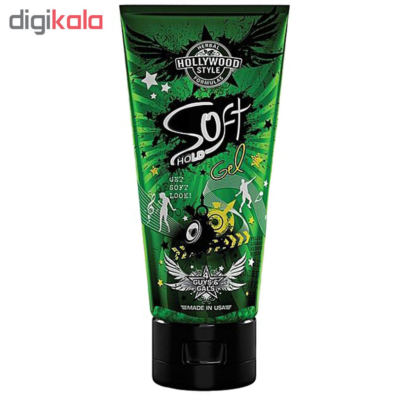 ژل مو هالیوود استایل مدل Soft hold حجم 200 میلی لیتر