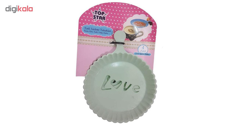 شابلون تزیینی تاپ استار مدل Tatli Suzleme مجموعه 4 عددی