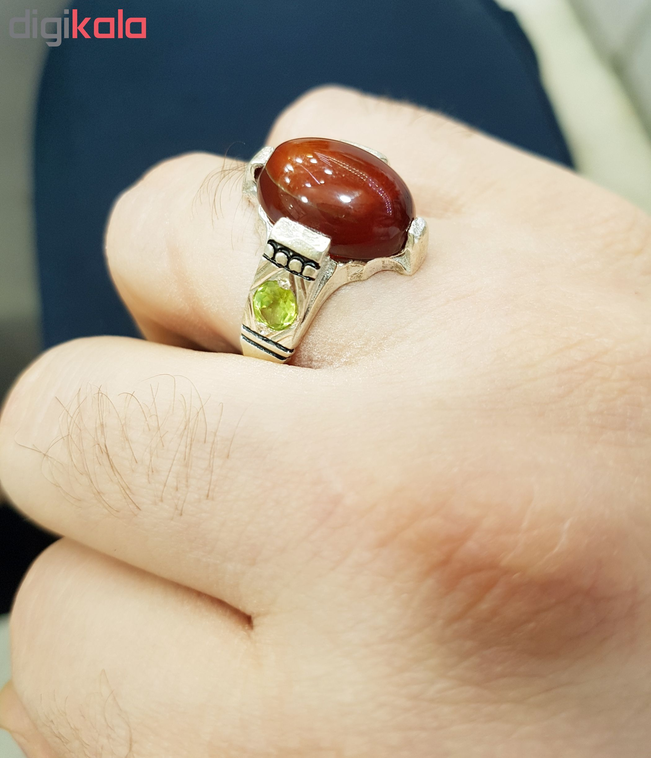 انگشتر نقره مردانه مدل p4474