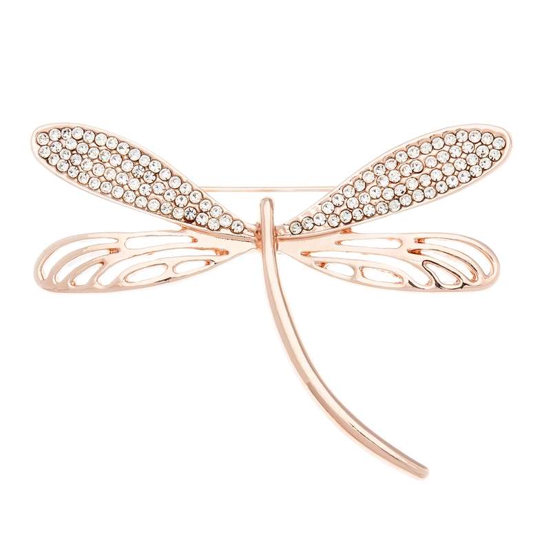 گل سینه طرح سنجاقک کد G1087 تک سایز