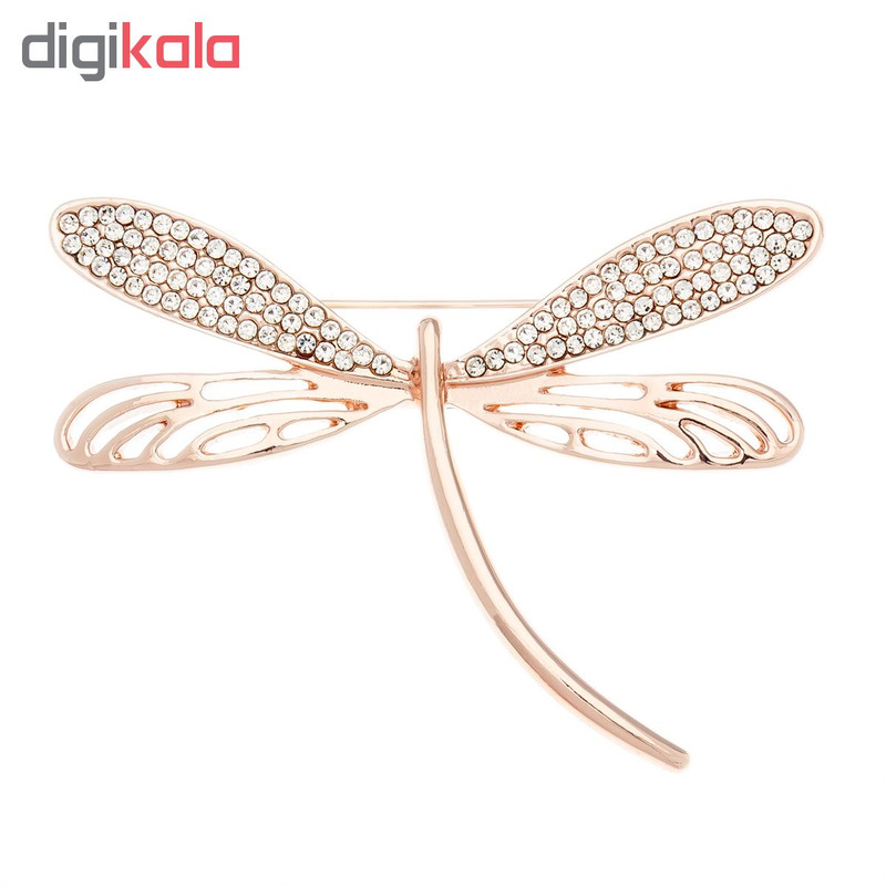 گل سینه طرح سنجاقک کد G1087 تک سایز