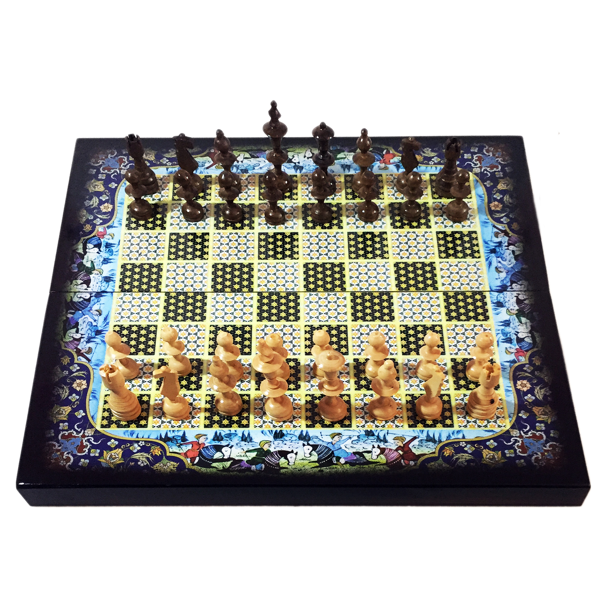 شطرنج الف با طرح مینیاتور کد 524