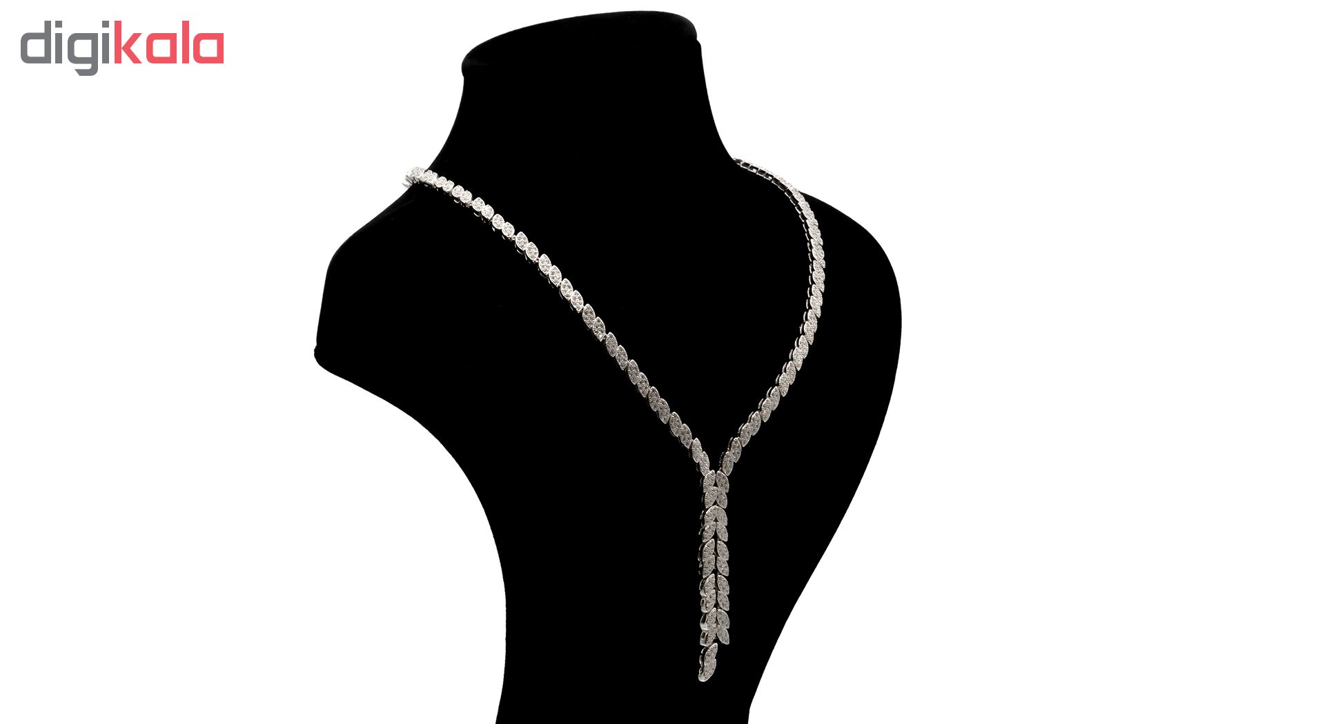 ست نقره زنانه بهارگالری مدل Luxury Jewel کد S3