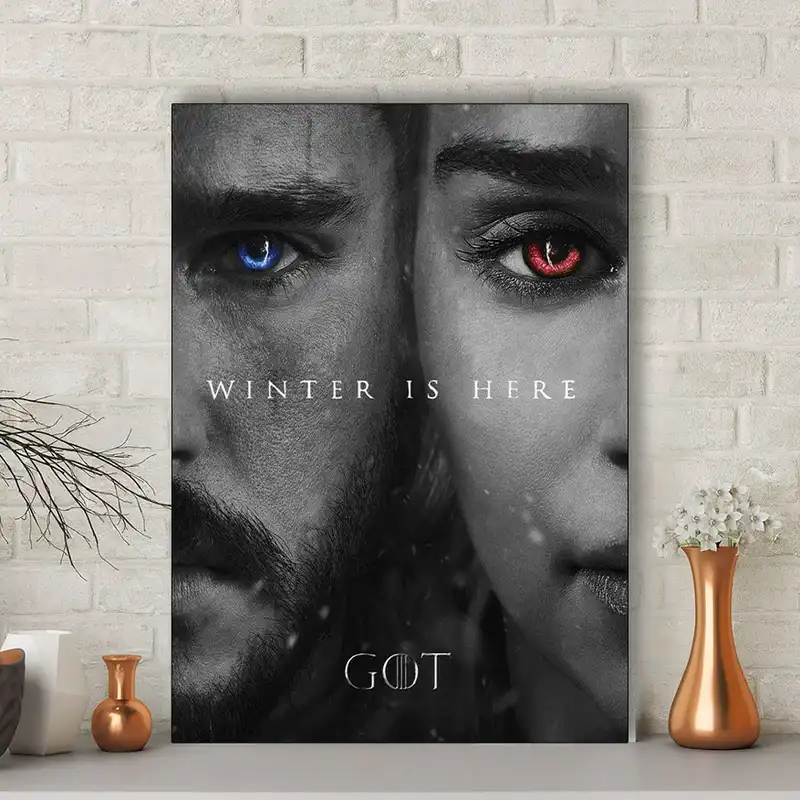 تابلو شاسی گالری استاربوی مدل بازی تاج و تخت هنری کد 276