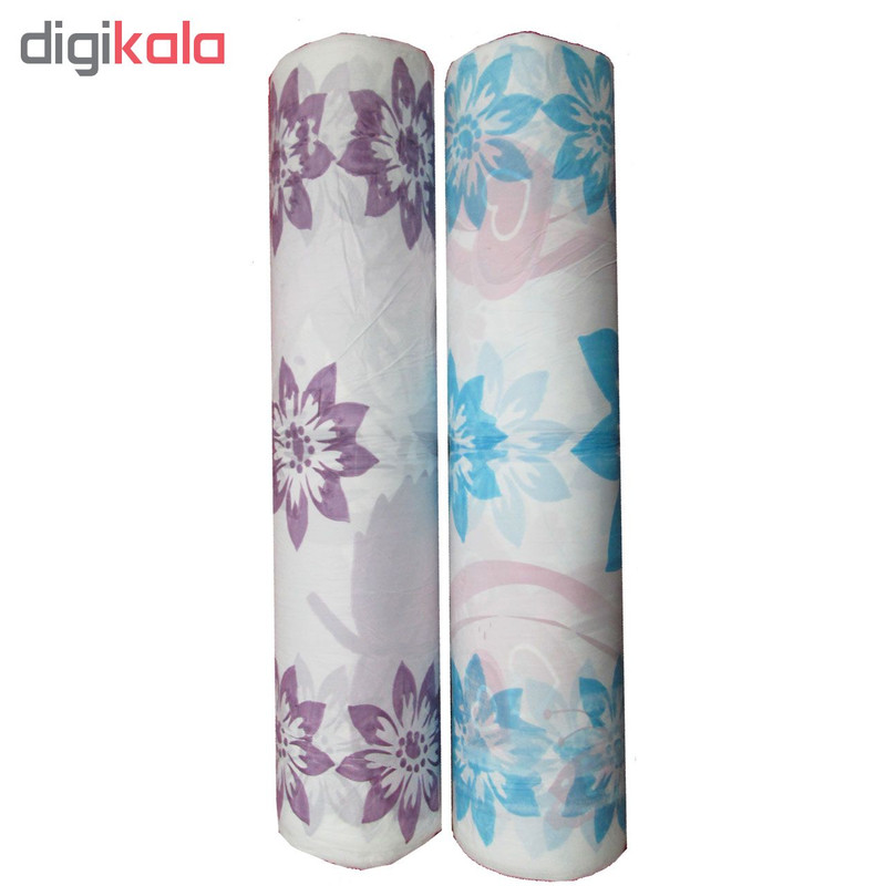 سفره یکبار مصرف طرح گل رول 50 متری بسته 2 عددی