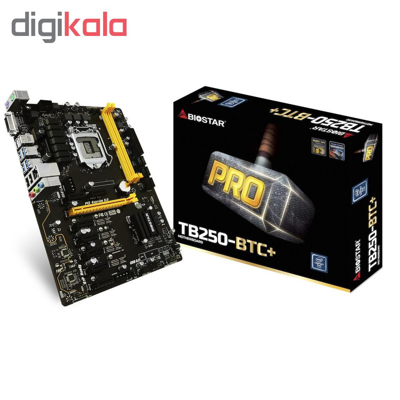 مادربورد بایوستار مدل TB250-BTC Plus