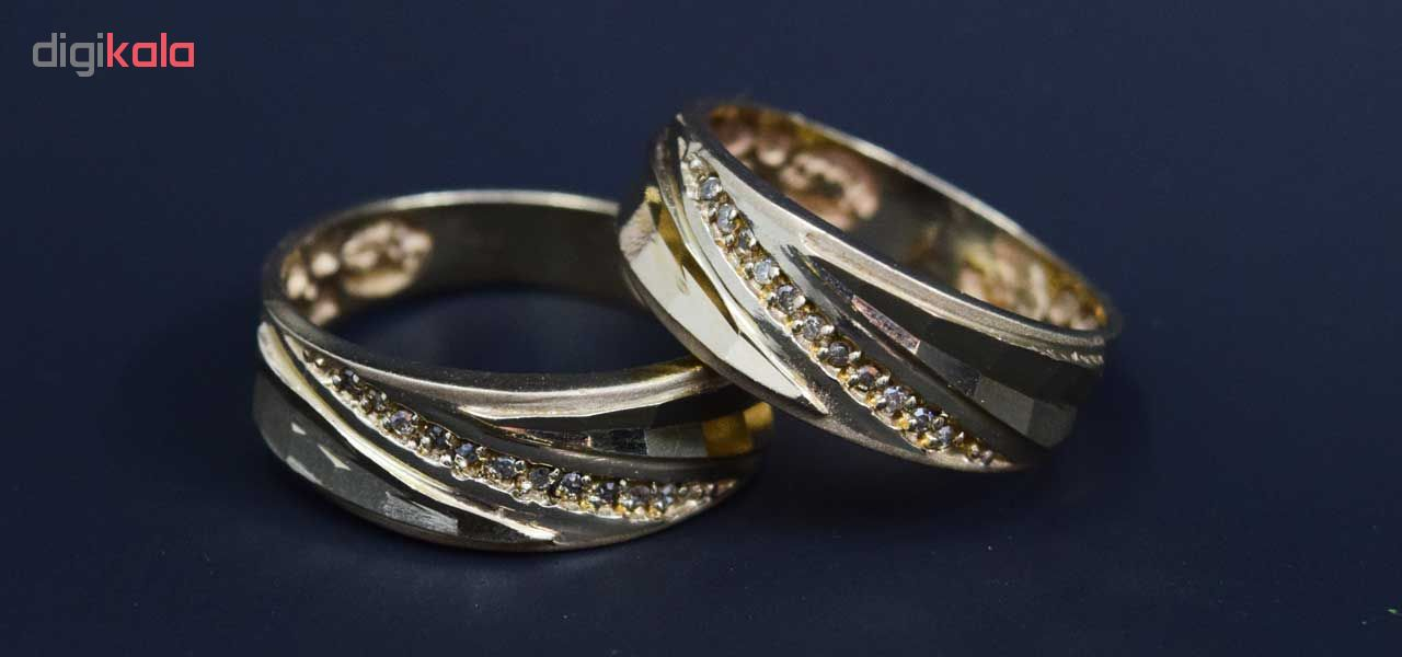 ست حلقه طلا 18 عیار کانیار گالری مدل M28