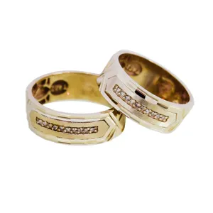 ست حلقه طلا 18 عیار کانیار گالری مدل M36