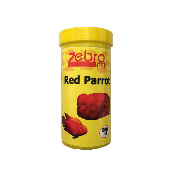 غذای ماهی زبرا مدل Red Parrot حجم 500 میلی لیتر