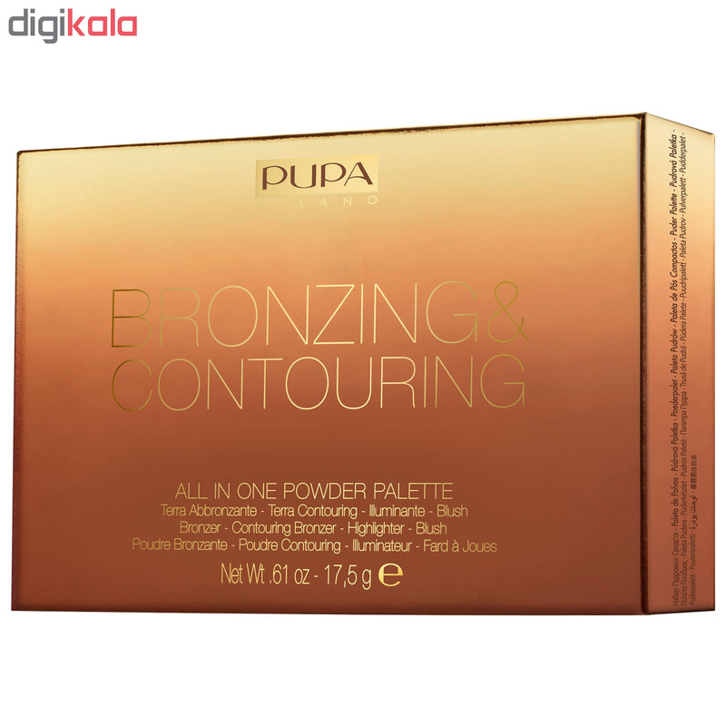 پالت کانتورینگ پوپا سری All In One Powder Palette شماره 002