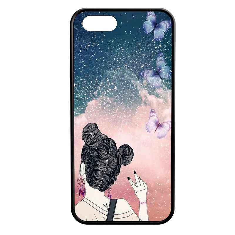 کاور طرح دخترانه کد 8933 مناسب برای گوشی موبایل اپل iphone 5/5s/se