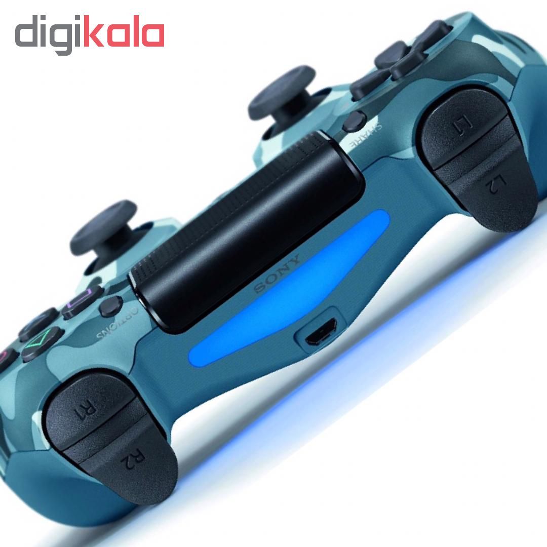 دسته بازی بی سیم سونی مدل Dualshock 4 Blue Camo مناسب برای PS4