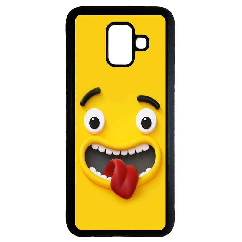 کاور طرح شکلک کد 9368 مناسب برای گوشی موبایل سامسونگ galaxy a6 plus 2018