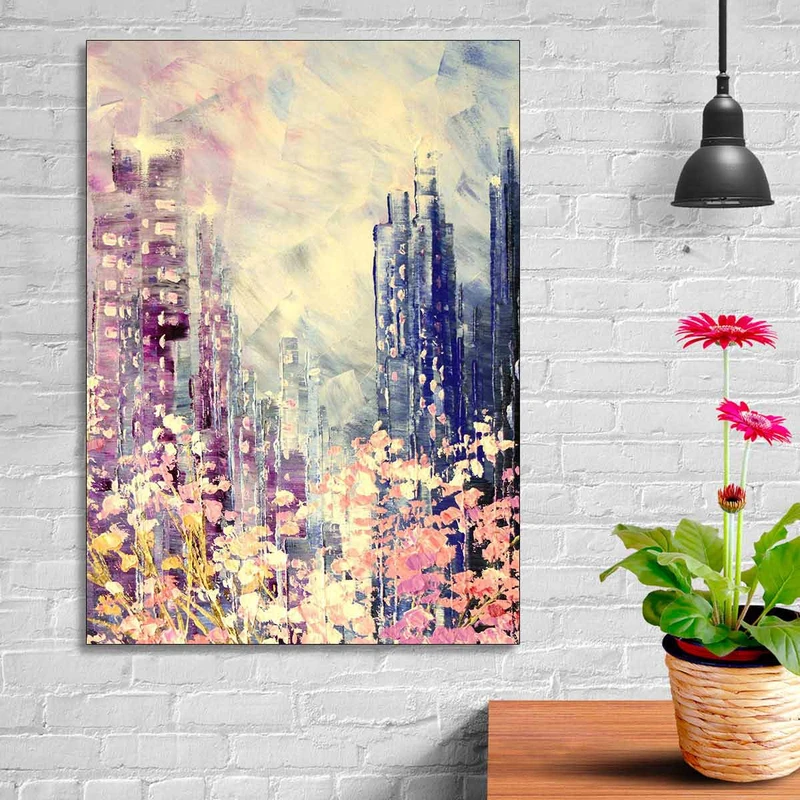 تابلو شاسی گالری استاربوی طرح آسمان خراش مدل هنری 517