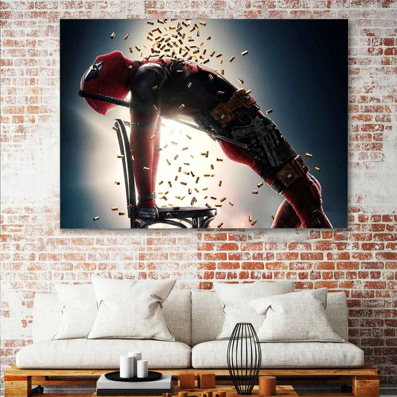 تابلو شاسی گالری استاربوی طرح Deadpool مدل هنری 479