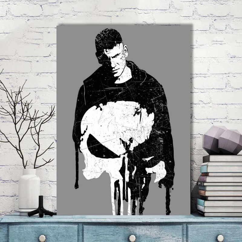 تابلو شاسی گالری استاربوی طرح Punisher مدل هنری 460