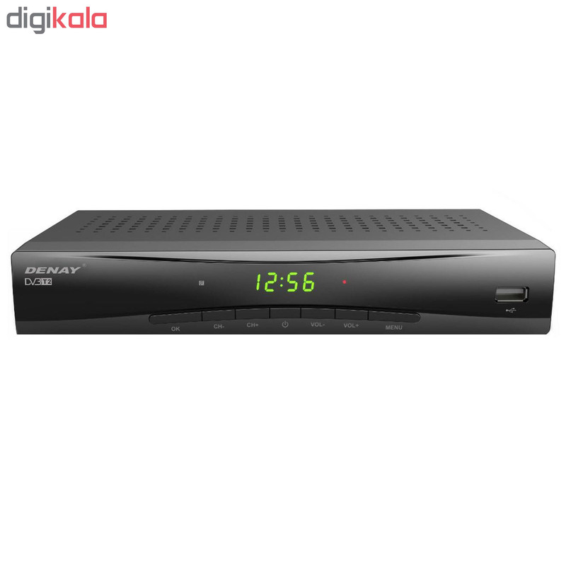 گیرنده تلویزیون دیجیتال دنای مدل DVB-T STB953T2 به همراه آنتن رومیزی پروویژن DVB-T601 هدیه