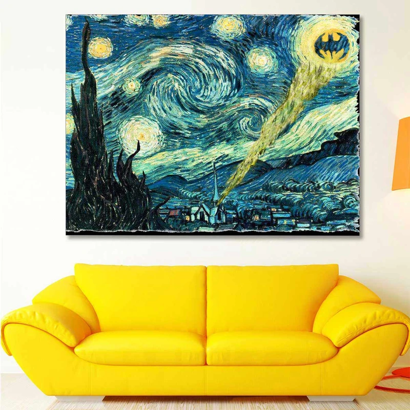 تابلو شاسی گالری استاربوی طرح Batman مدل هنری 325