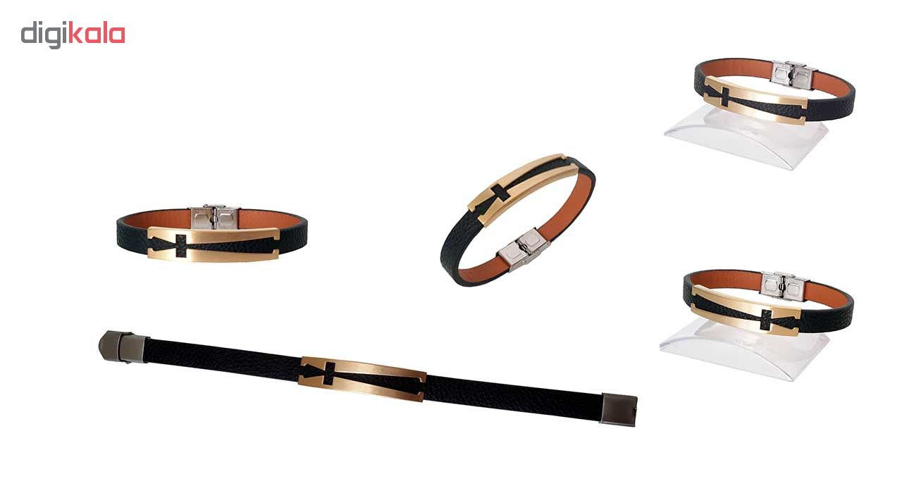 دستبند چرمی مانی چرم کد BL-209