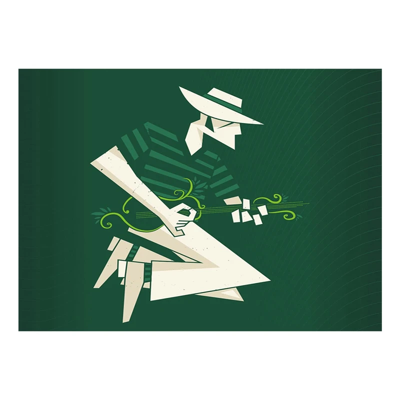تابلو شاسی طرح گیتاریست مدل Musician 0029