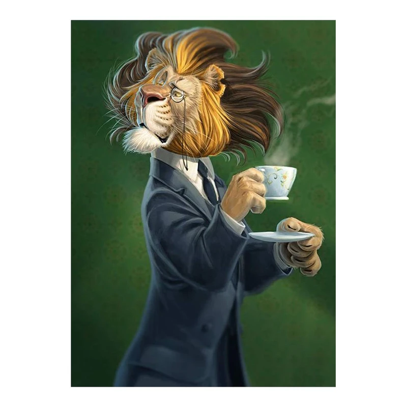 تابلو شاسی طرح شیر مدل Animal 0031