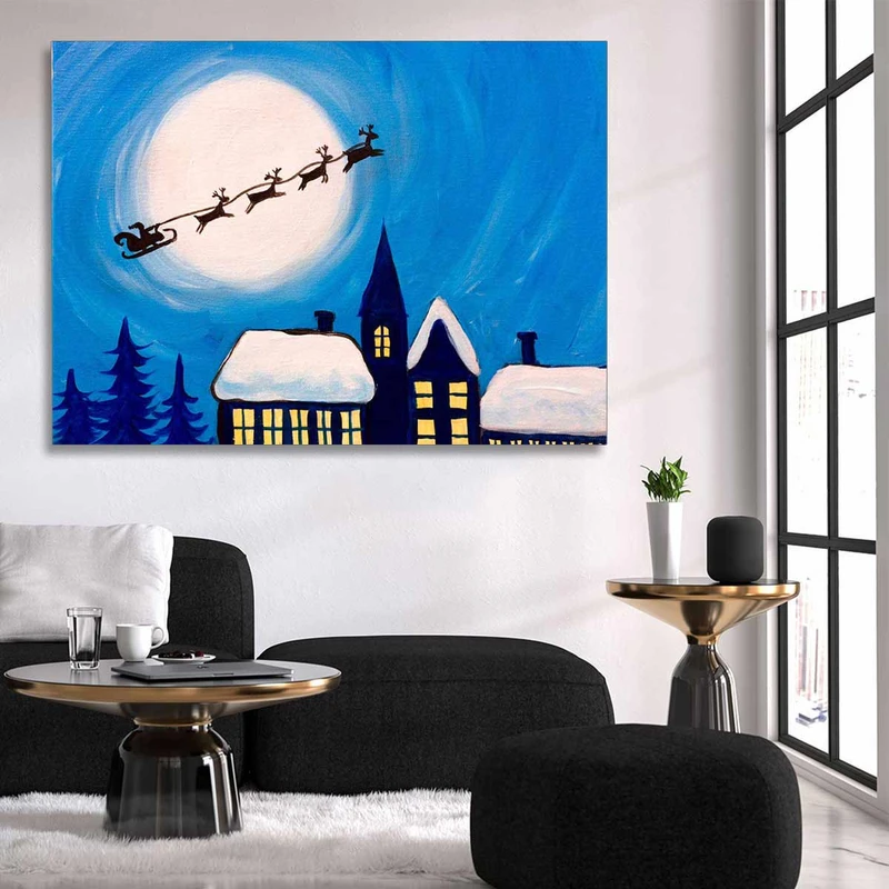 تابلو شاسی گالری استاربوی طرح بابانوئل مدل کریسمس 235