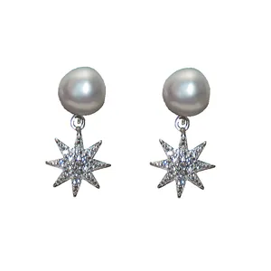 گوشواره نقره شهر جواهر مدل SJ-SEN011