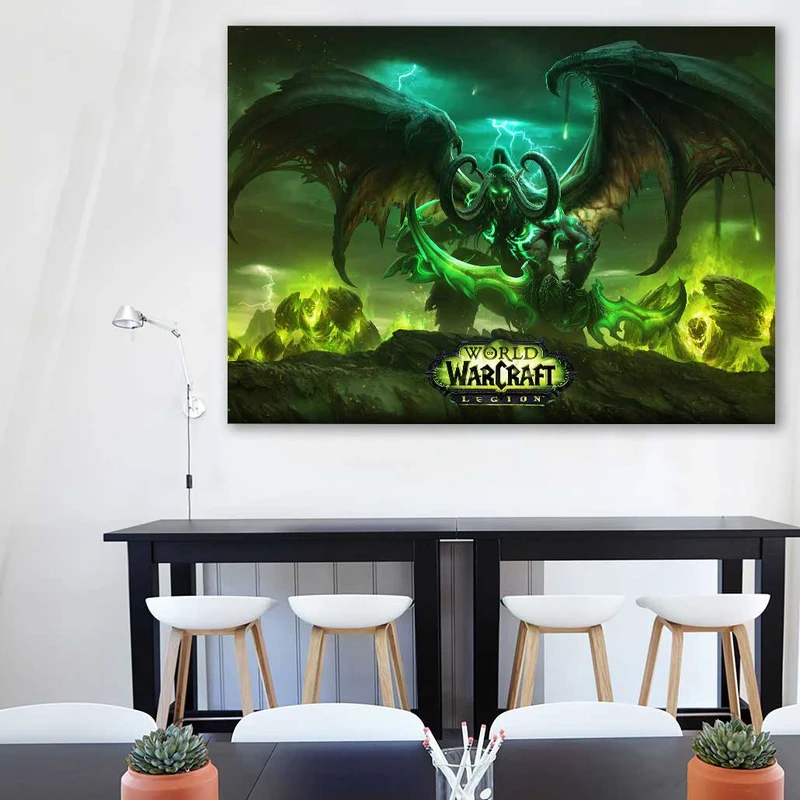 تابلو شاسی گالری استاربوی طرح Illidan مدل World Of Warcraft 1