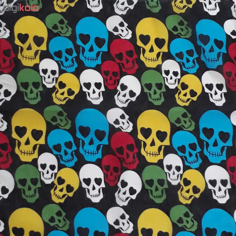 دستمال سر و گردن مدل Colour skeleton