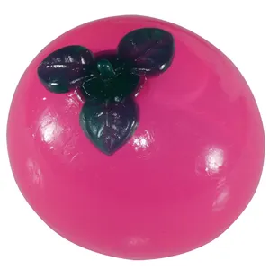 توپ بازی ضد استرس مدل Three Leafy Tomatoes Pink