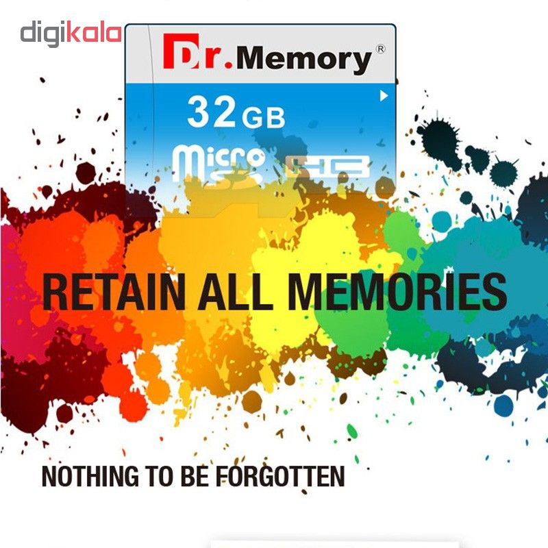 کارت حافظه microSDHC دکتر مموری مدل DR6023 آبی کلاس 10استاندارد HC  ظرفیت 32 گیگابایت همراه با اداپتور SD