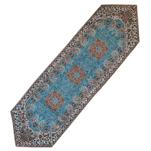 رومیزی ترمه طرح نسترن مدل SABZABI