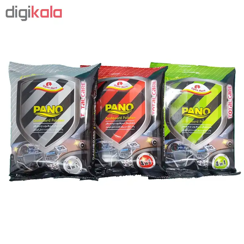 دستمال مرطوب پانو مدل 01 بسته 3 عددی