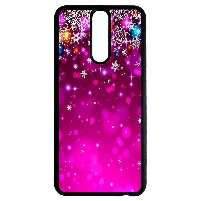 کاور طرح برف بنفش کد 9775 مناسب برای گوشی موبایل هوآوی mate 10 lite