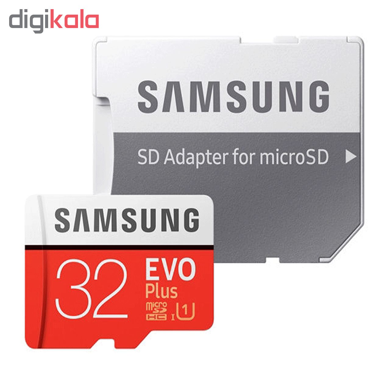 کارت حافظه microSDHC مدل Evo Plus کلاس 10 استاندارد UHS-I U1 سرعت 80MBps ظرفیت 32 گیگابایت به همراه آداپتور SD